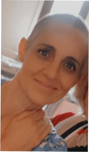 Maky during her battle with cancer