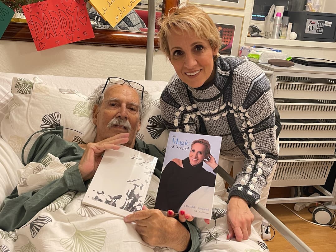 Maky with her father